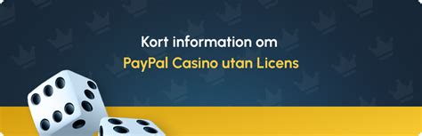  casino med paypal utan svensk licens